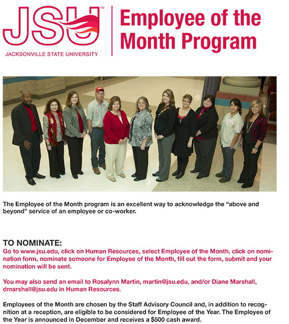 employee of the month nominations sought