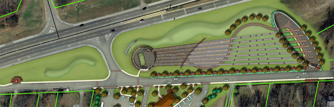 Design Concept for Freedom Riders Park. 