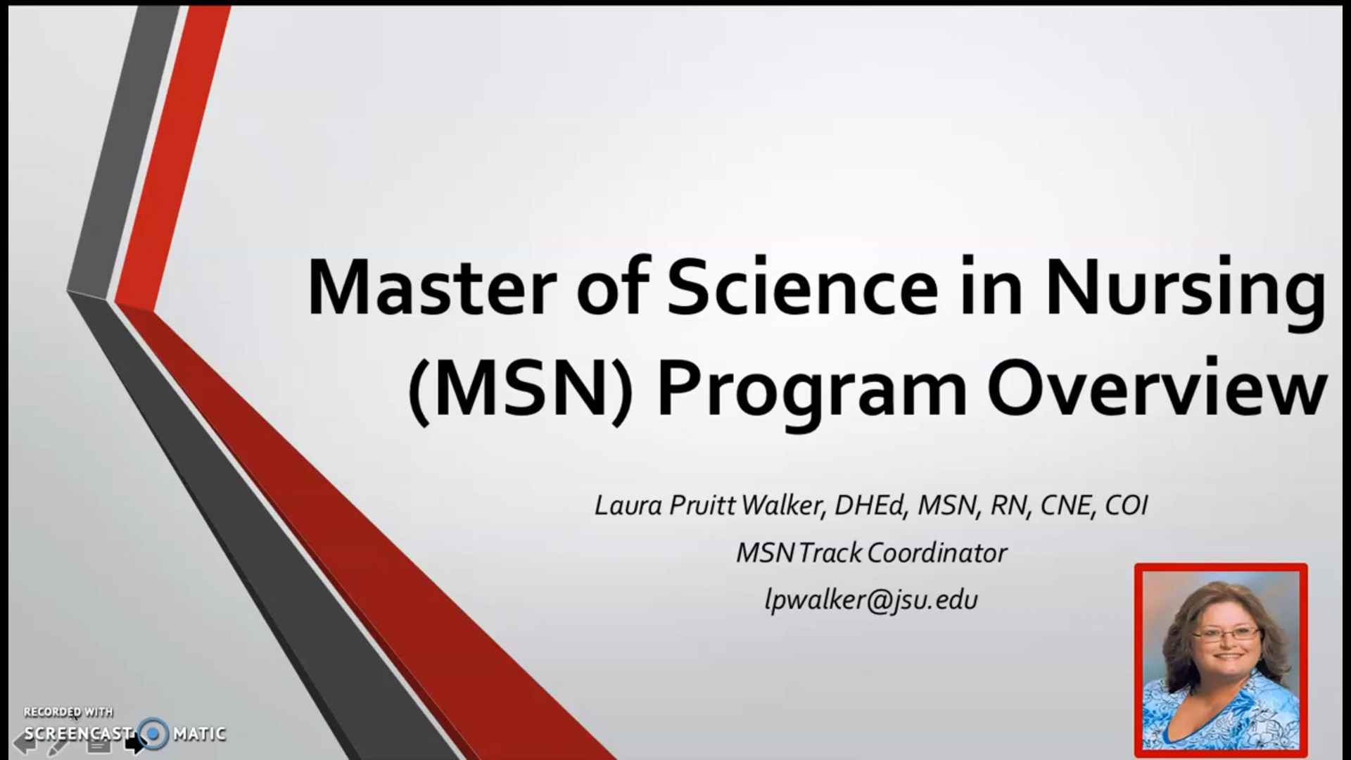 JSU Department of Nursing Master of Science in Nursing