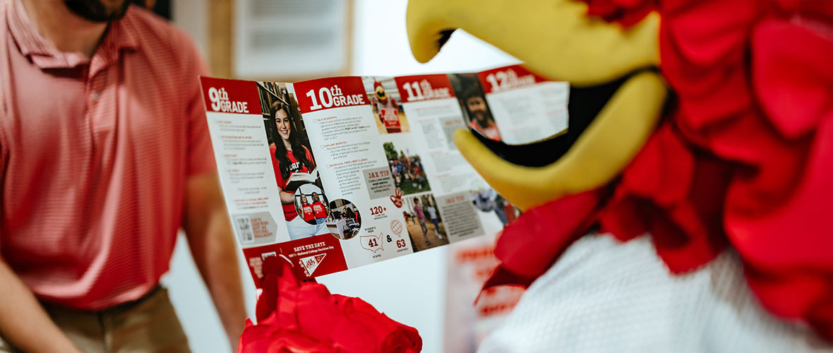 Students at Dual Enrollment Orientation