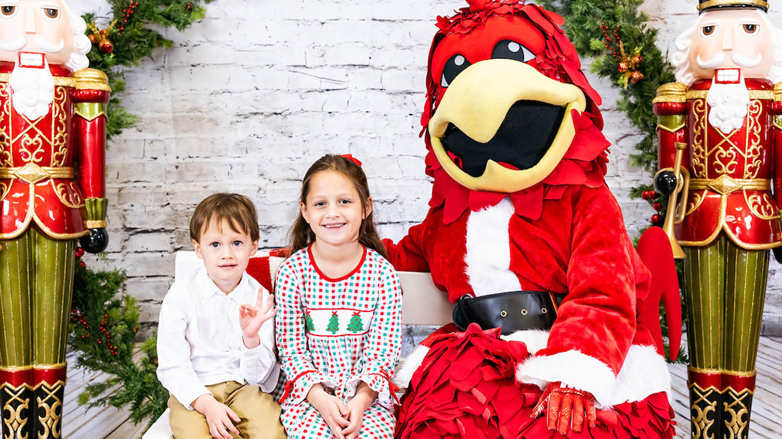 Dozens of children, families, and even pups joined us for the very first Cocky Claus event on Sunday, November 14, 2024. We had hot chocolate, cookies and fun while supporting Jax State Cheerleaders!