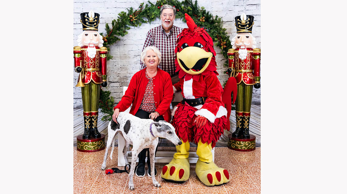 Dozens of children, families, and even pups joined us for the very first Cocky Claus event on Sunday, November 14, 2024. We had hot chocolate, cookies and fun while supporting Jax State Cheerleaders!