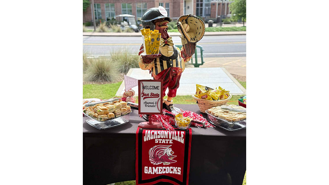 Alumni goodies at the tailgate