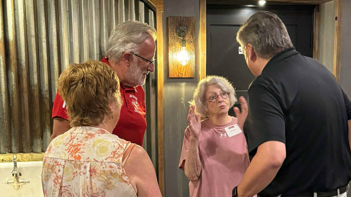 alumni chatting