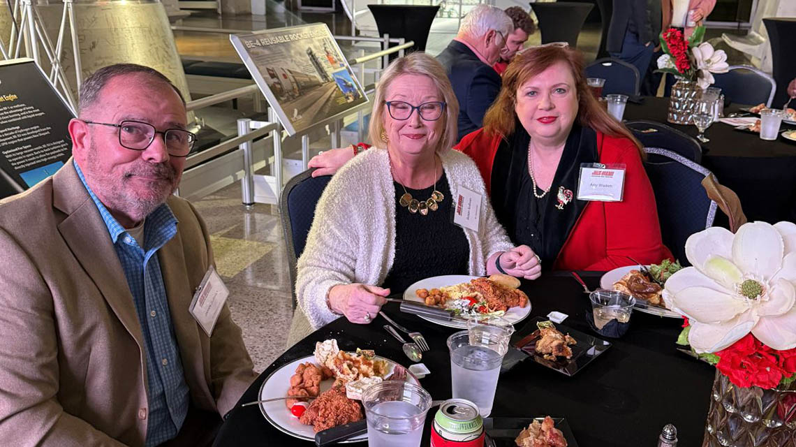 Jacksonville State University President, Don C. Killingsworth, Jr., Ed.D., and the Jax State Alumni Association hosted an evening of engaging conversation and university updates during the State of the University Presidential Address at the U.S. Space and Rocket Center in Huntsville.