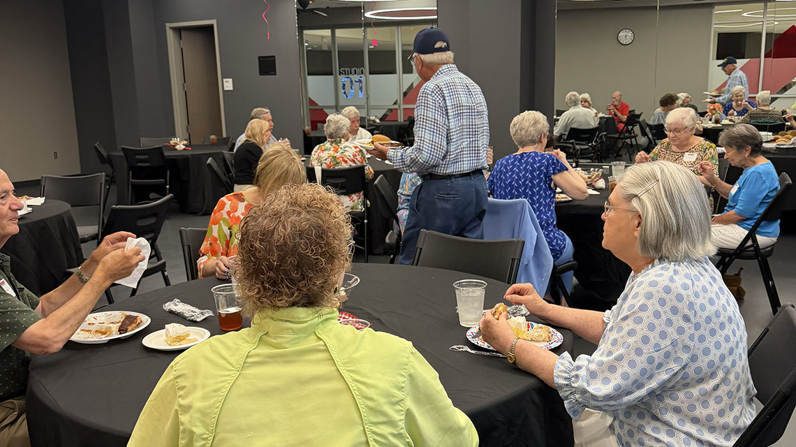 Jax State retirees gathered together for an honorary lunch