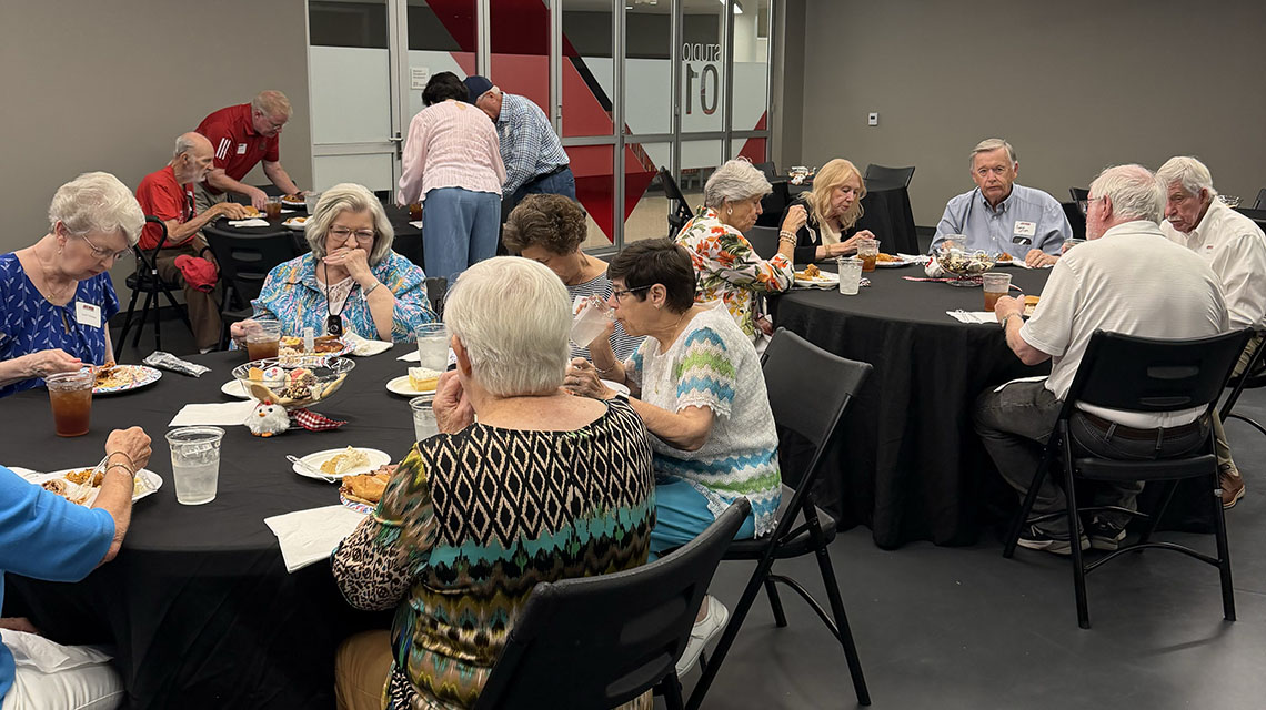 Jax State retirees gathered together for an honorary lunch