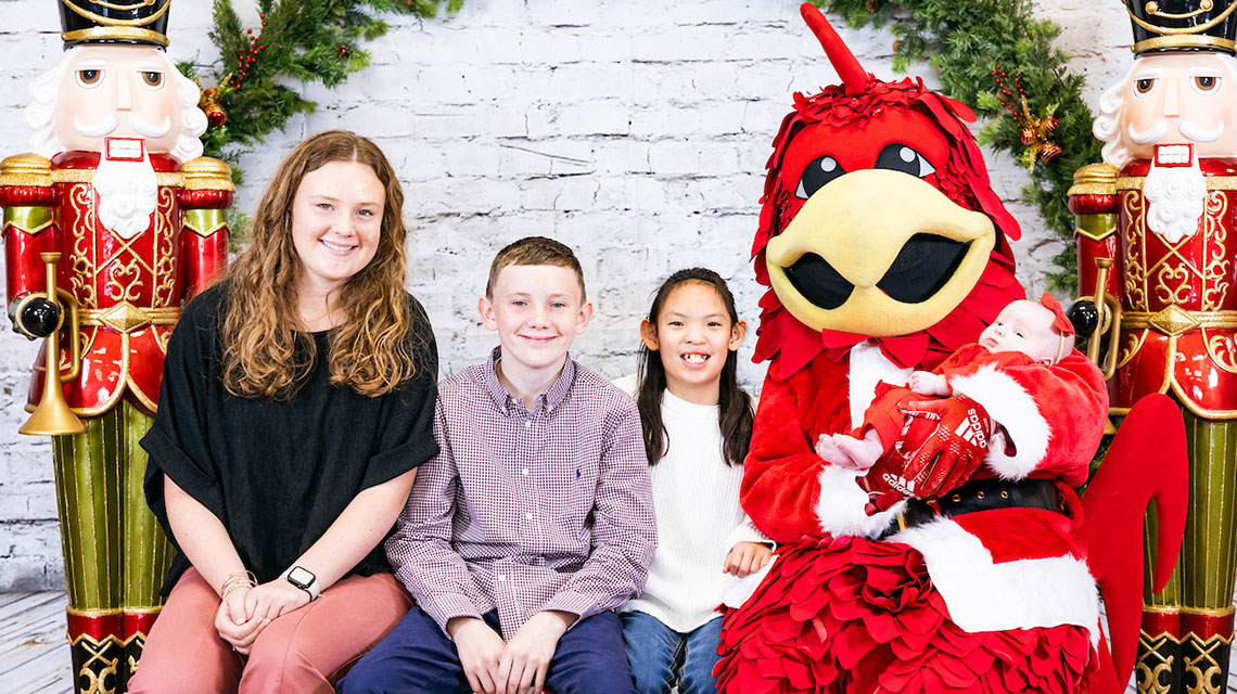 Dozens of children, families, and even pups joined us for the very first Cocky Claus event on Sunday, November 14, 2024. We had hot chocolate, cookies and fun while supporting Jax State Cheerleaders!