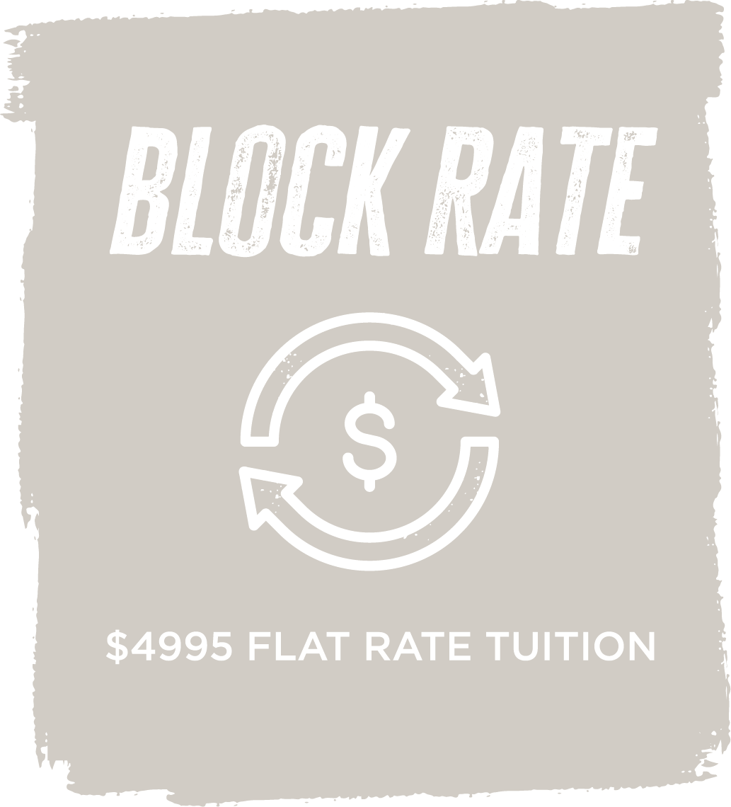 Block Rate - $4995 Flat Rate Tuition