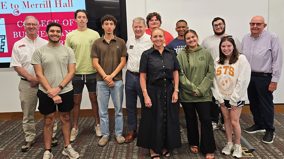 Susie Pinkard visited Dr. Clayton's FIN 361 class.