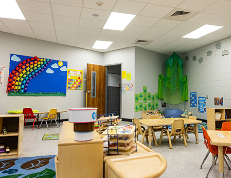 A classroom at the CDC