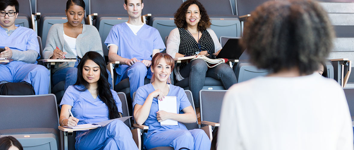 Nursing students in classroom