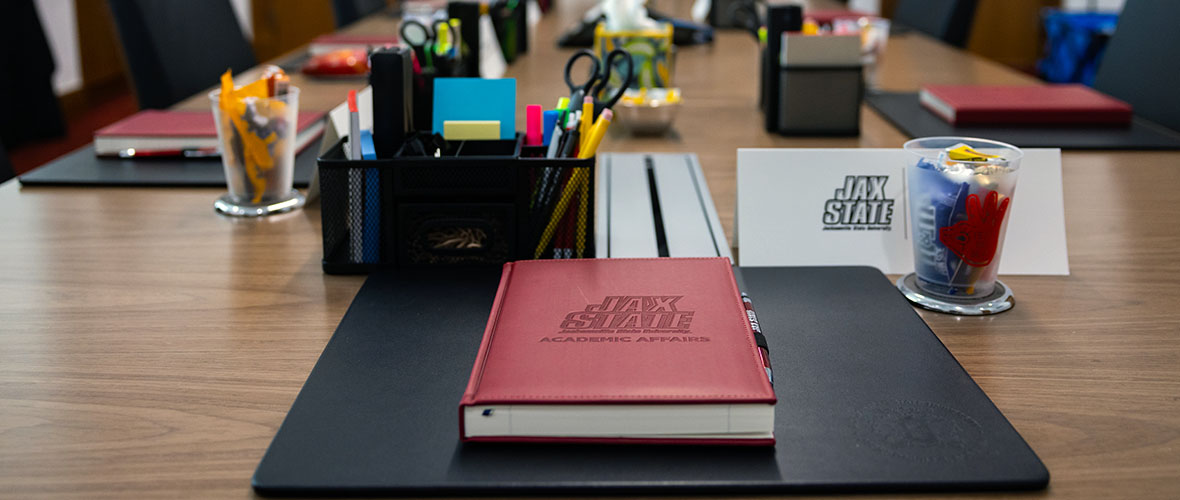 A view of a Jax State Conference Table