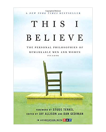 Book Cover- This I Believe