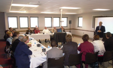 Pete Conroy and the JSU Foundation Board meeting at the Canyon Center