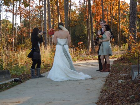 A fall wedding at the Canyon Center