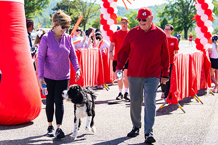 Bill and Beth Meehan participate in the annual Heart Walk.