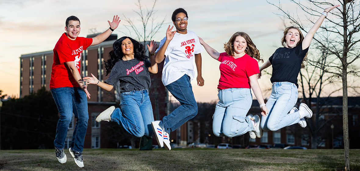 Go Leaders jumping for joy at Jax State