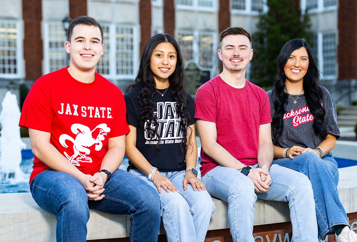 Go Leaders outside of Angle Hall