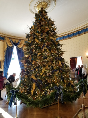 Blue Room Christmas Tree, White House