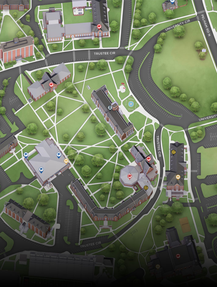 Screenshot of campus map