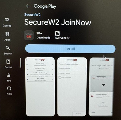 Install Certificate
