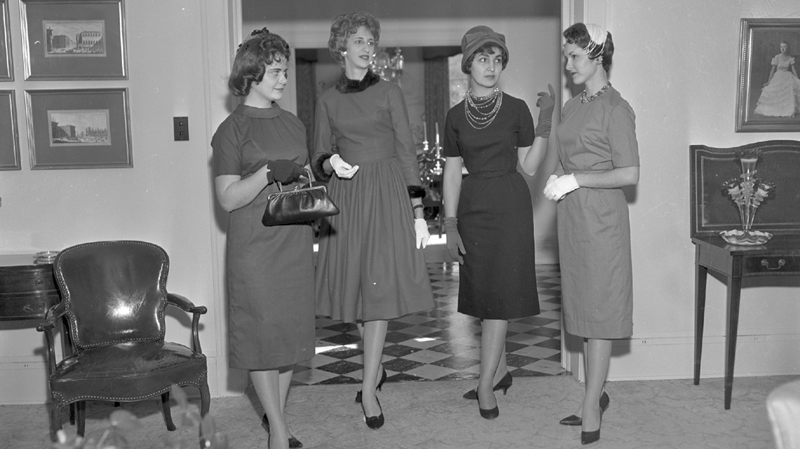 Jacksonville State College Annual Fashion Show participants, 7 December 1960