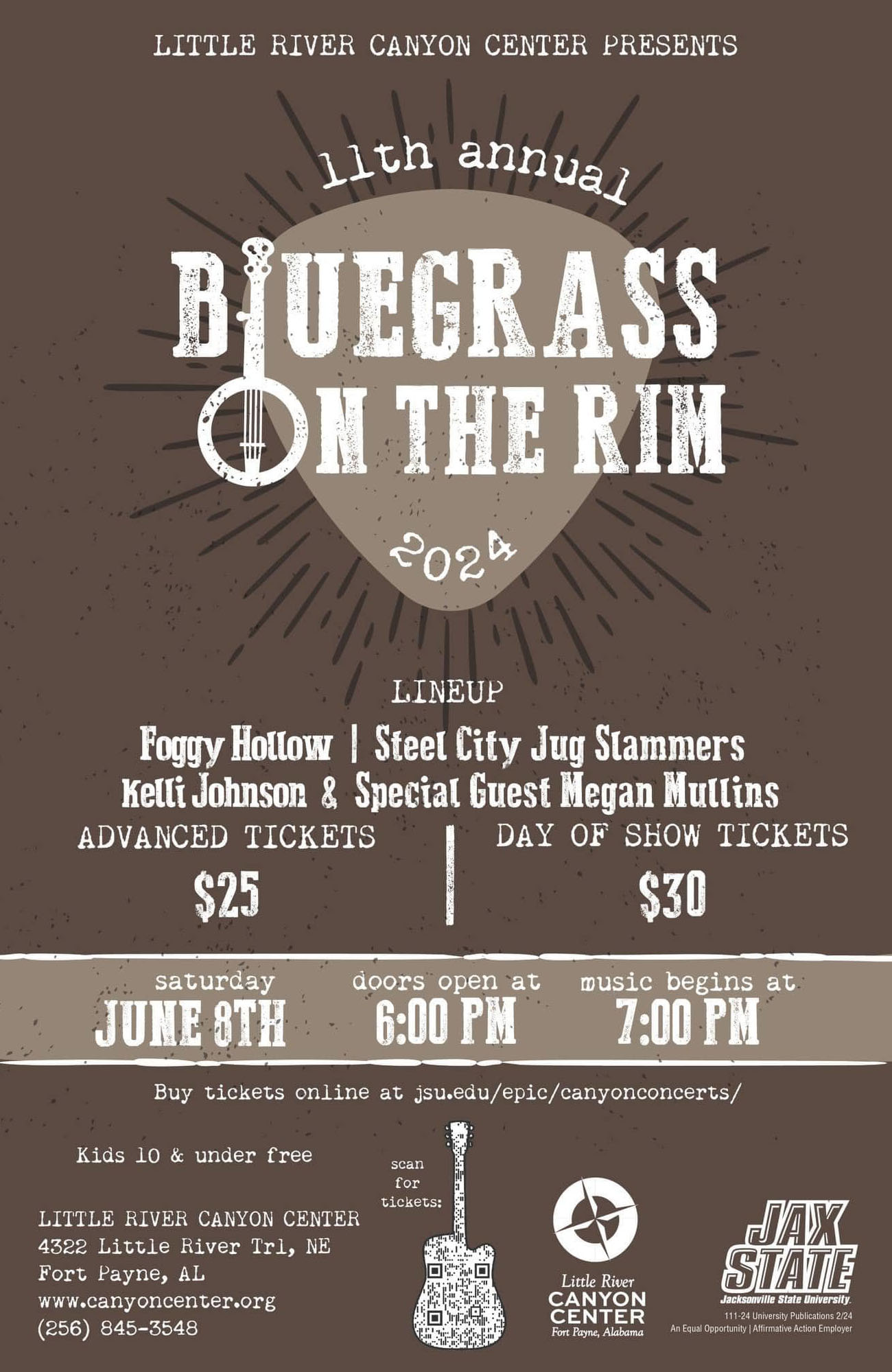 Bluegrass on the Rim Poster