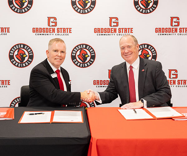 GSCC and JSU Presidents shaking hands