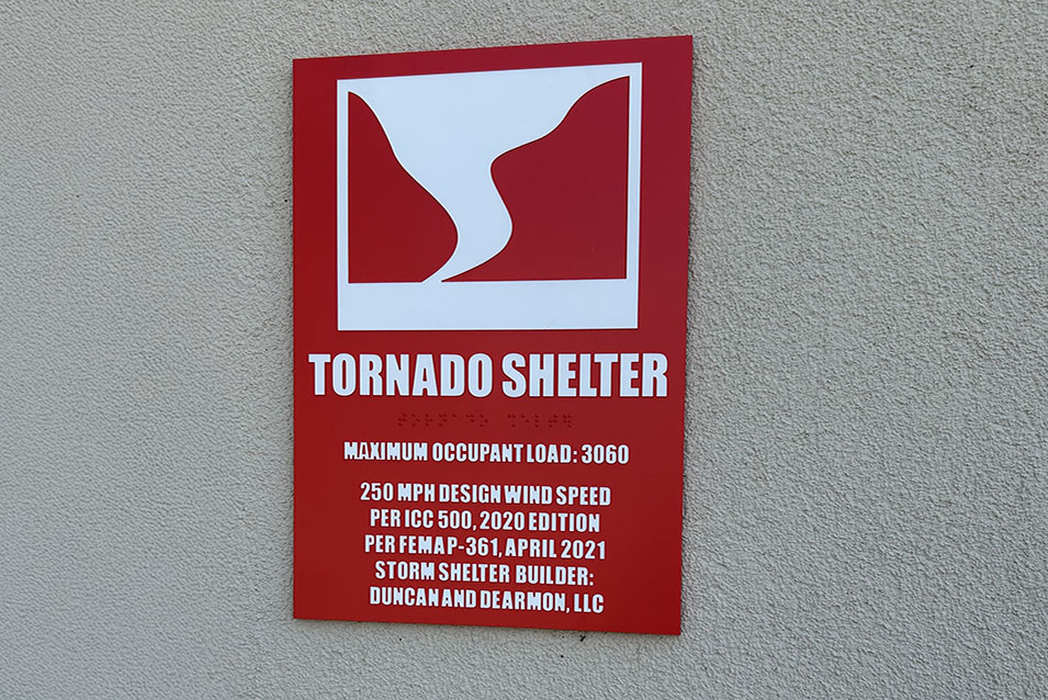 Storm Shelter Signage
