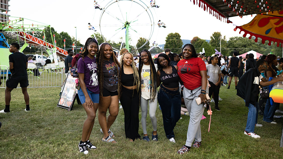 Students enjoying carnival