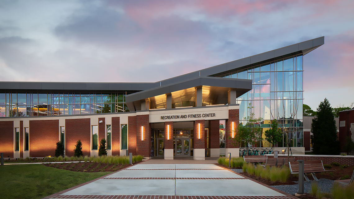 exterior of recreation and fitness center